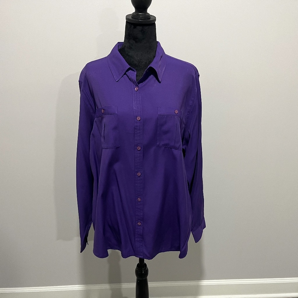 Investments Long sleeve, Women’s, Shirt, Purple, Size XL